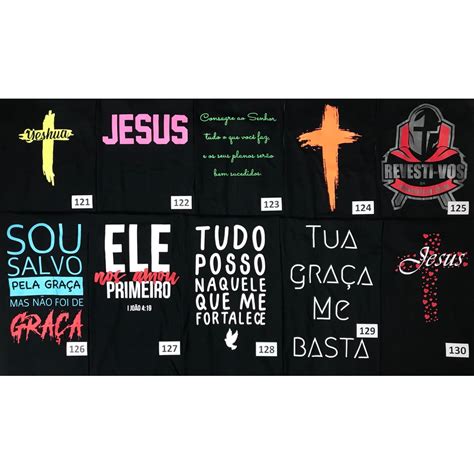 Kit Camisetas Camisas Masculinas Gospel Evang Lica Escolha As