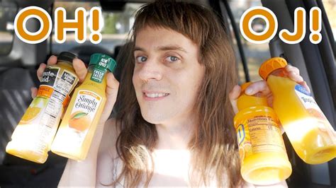 Chugging Gas Station Orange Juice Minute Maid V Tropicana V Simply