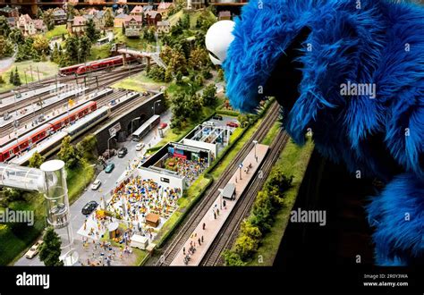 Hamburg Germany 10th May 2023 A Person Dressed As Cookie Monster