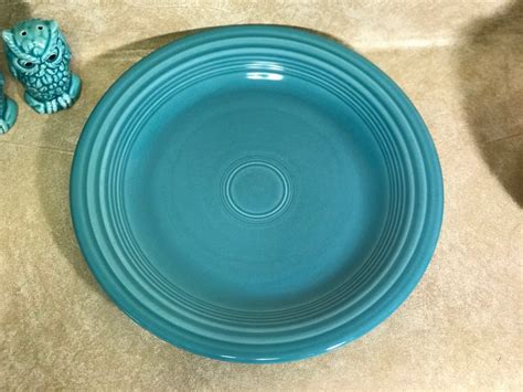 Fiestaware Turquoise Dinner Plate Vintage Etsy