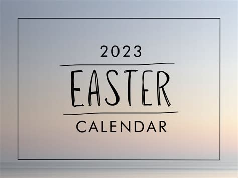 Easter Calendar — Classic City Church