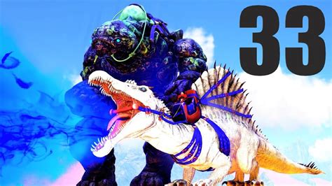 Celestial Spinosaurus Rock Golem Ark Primal Fear Hard Mode Ark