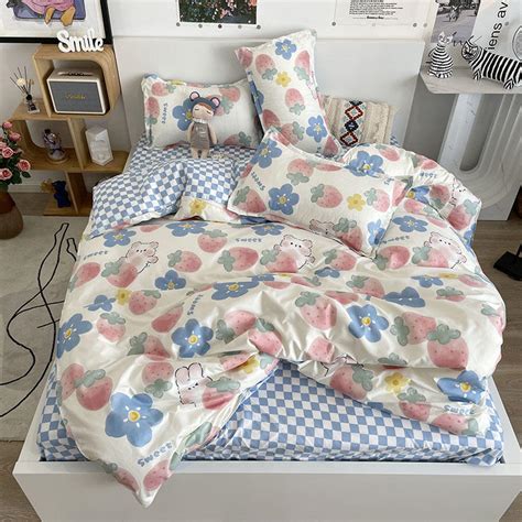 Acheter Coton Drap De Lit Quatre Pi Ces Couette Couverture Dortoir