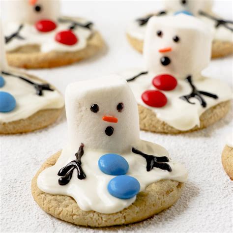 How To Make Melted Snowman Cookies