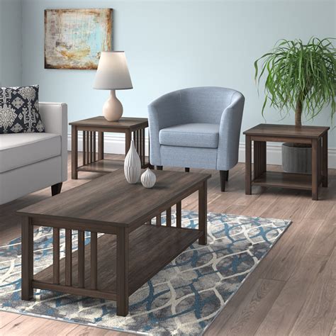 Wade Logan Carrisa 3 Piece Living Room Table Set Reviews Wayfair