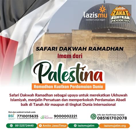 Lazismu Jatim Siapkan Safari Dakwah Imam Dari Palestina Selama Bulan