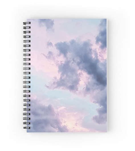 Dreamy Lavender Purple Clouds Spiral Notebook For Sale By