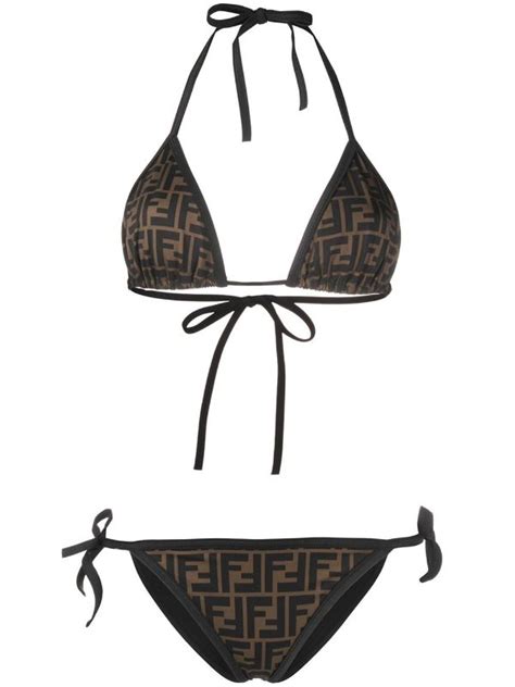 Ff Print Triangle Bikini Fendi Eraldo