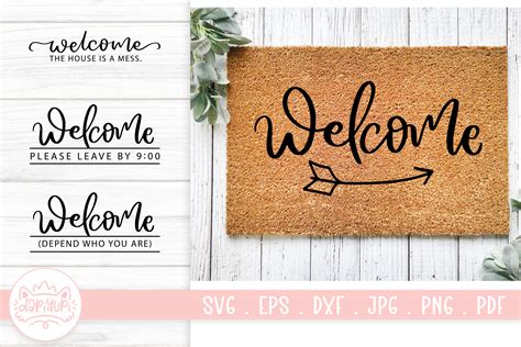 Doormats Quotes SVG Cut File By dapiyupi | TheHungryJPEG