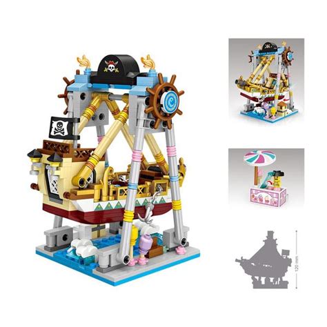 Loz Amusement Park Pirate Ship With Pieces Loz Mini Blocks