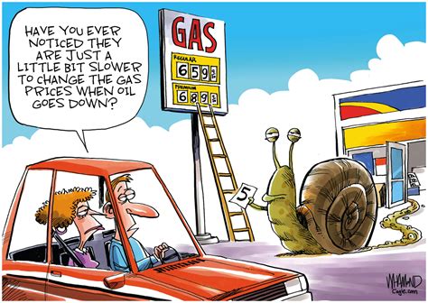 Editorial Cartoon Changing Of The Gas Prices The Independent News