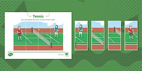 Tennis Puzzle Strips L Enseignant A Fait Twinkl