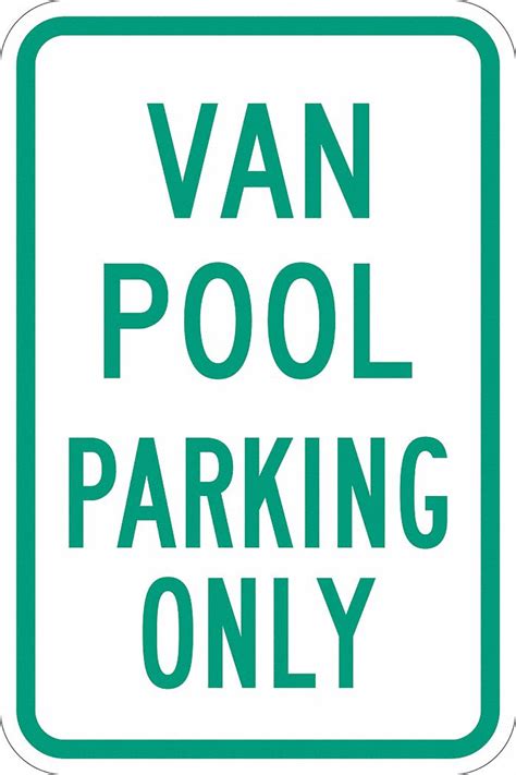 18 In X 12 In Nominal Sign Size Aluminum Parking Sign 448Z02 T1