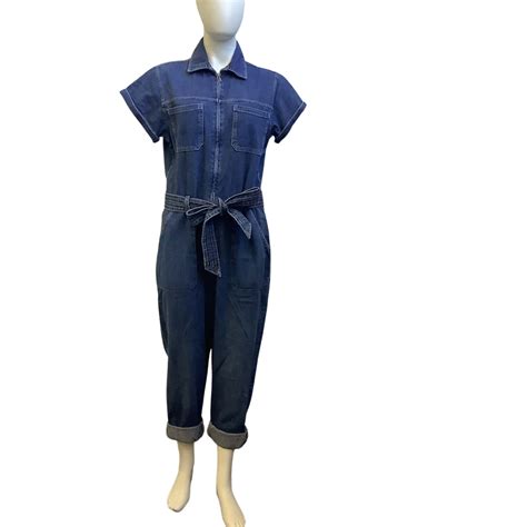 Brand New Target Womens Size M L Denim Jumpsuit Blue S