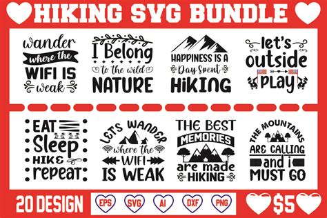 Hiking Svg Bundle Bundle · Creative Fabrica