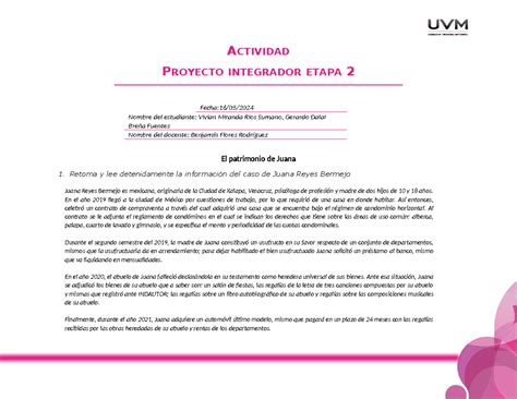 Pi Etapa 2 Actividad Proyecto Integrador Etapa 2 Fecha 16 05 Nombre