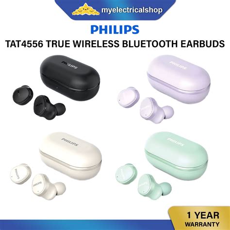 Philips Tat4556 Tws Headphones Ipx4 Water Protection Wireless Earbuds