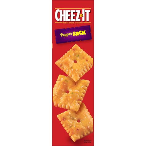 Cheez It Galletas De Queso Galletas Horneadas Aperitivos De Oficina Y Niños Pepper Jack Caja