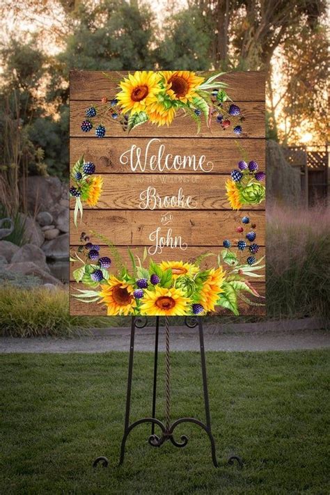 Sunflower Wedding Ideas For A Rustic Summer Wedding Page Of