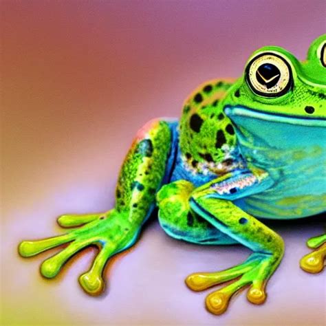 Cute Frog Covered In Long Fluffy Fur Detailed Stable Diffusion Openart