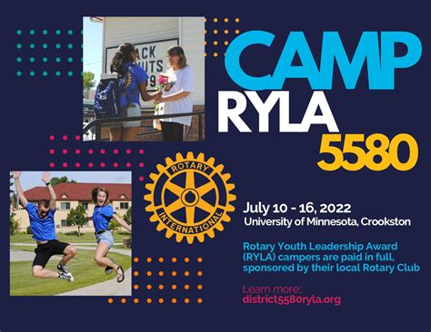 Camp Ryla Rotary District 5580