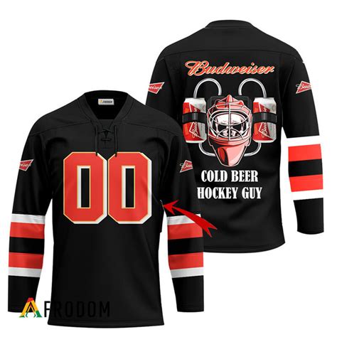 Personalized Cold Budweiser Hockey Guy Jersey Budweiser Jersey Afrodom