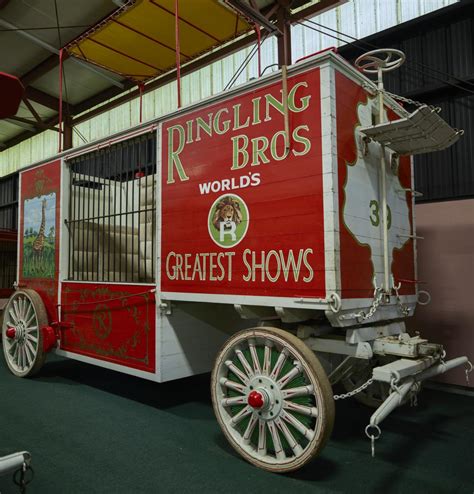 A Historic Circus Wagon Used To Carry Performers And Animals In