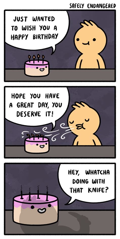 Safely Endangered Birthday Cake Comics Funny Comics Strips