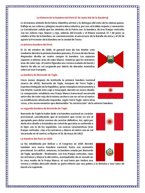 Historia De La Bandera Del Perú Bandera Símbolos Nacionales