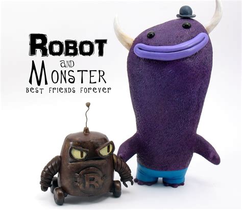 Robot And Monster Monster Robot Cool Toys