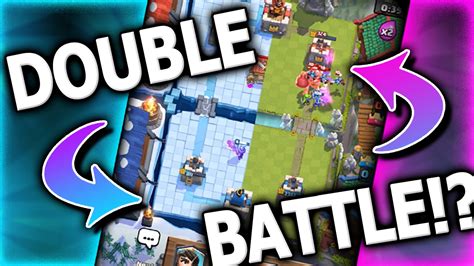 Playing 2 Accounts At The Same Time Clash Royale Double Account Challenge Youtube