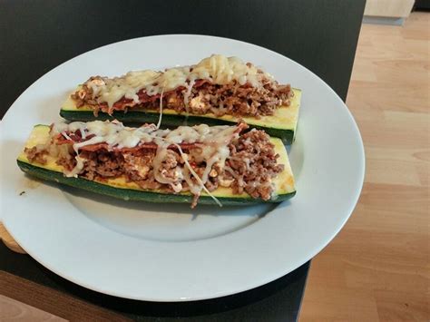 Berbackene Zucchini Mit Hackfleisch Und Schafsk Se Von Hoesel Chefkoch