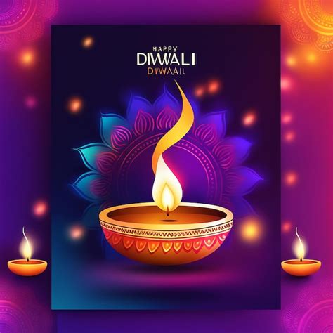 Premium Ai Image Happy Diwali Celebration Is The Colorful Background