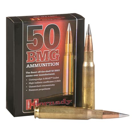 50 Bmg Ammo 750gr A Max Hornady 8270