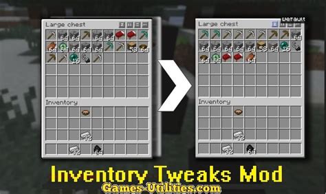 Inventory Tweaks Mod For Minecraft