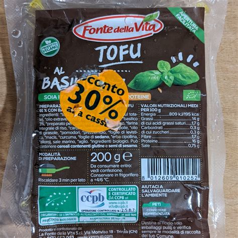 Fonte Della Vita Tofu Al Basilico Reviews Abillion