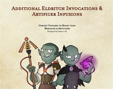 Warlock & Artificer Features: Additional Invocations & Infusions (D&D ...