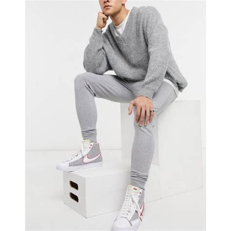 Asos Grey Marl Asos Design Skinny