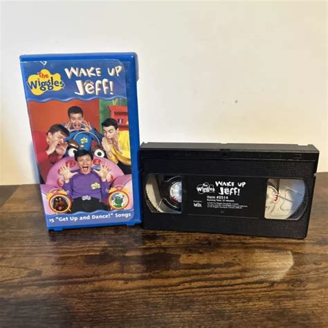 The Wiggles Wake Up Jeff Vhs 2001 Blue Clam Shell 15 Songs Tested Works Well £1306 Picclick Uk