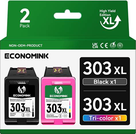 Economink Cartuccia 303 303 XL Nero E Colore Compatibili Con Le