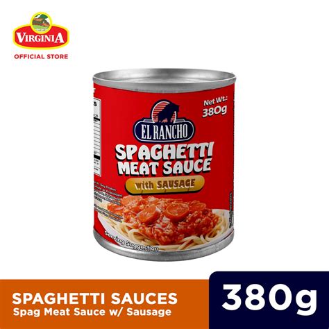 El Rancho Spaghetti Meat Sauce W Sausage 380g Shopee Philippines