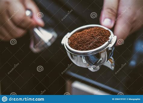 Professional Baristas Prepare Coffee Beans Stock Image Cartoondealer