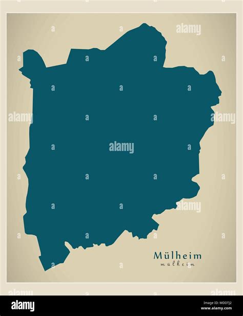 Modern City Map - Mulheim city of Germany DE Stock Vector Image & Art ...