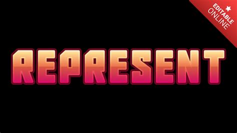 represent text effect generator textstudio