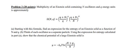 Solved Problem Points Multiplicity Of An Einstein Chegg