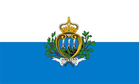 Premium Vector San Marino Flag Design