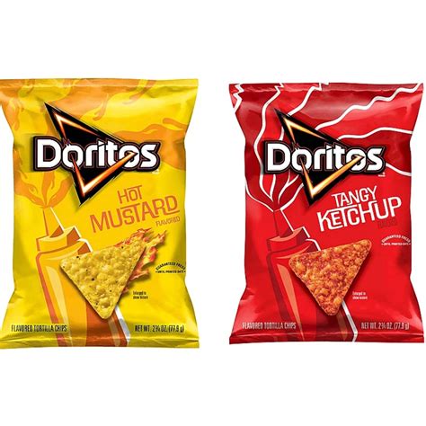 Doritos Hot Mustarddoritos Tangy Ketchup 2pack Hot