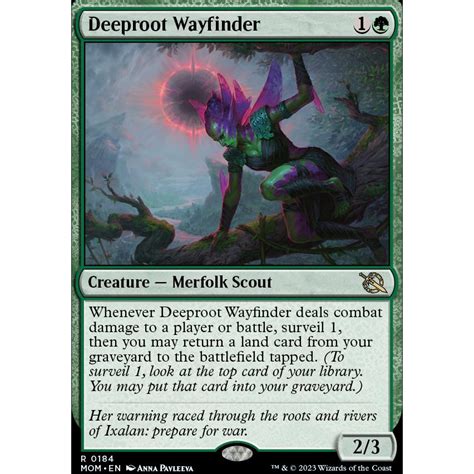 Deeproot Wayfinder MOM Rare MTG Cards WotC Shopee Philippines