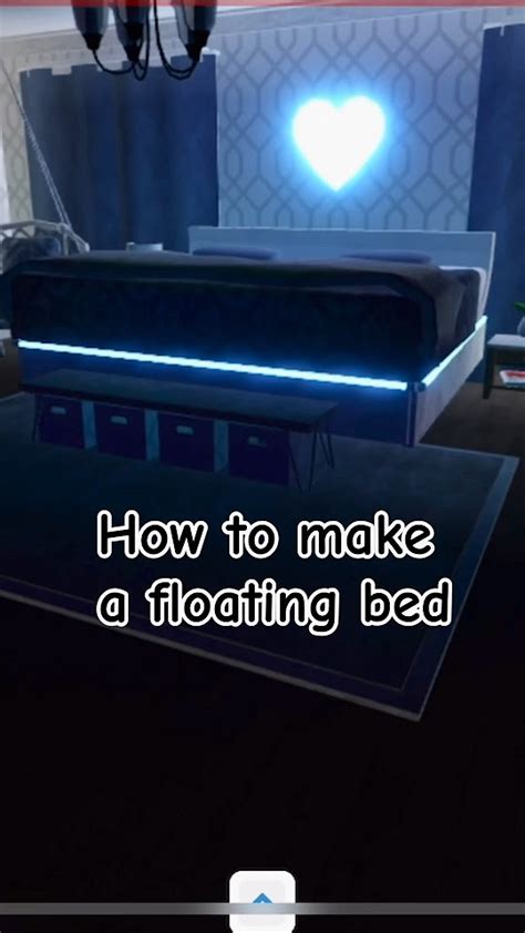 How To Make A Floating Bed In Bloxburg 😱 Bloxburg Bloxburgbuilder Roblox Youtube