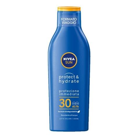 Nivea Sun Protect Hydrate Latte Solare Formato Viaggio SPF 30 100 Ml